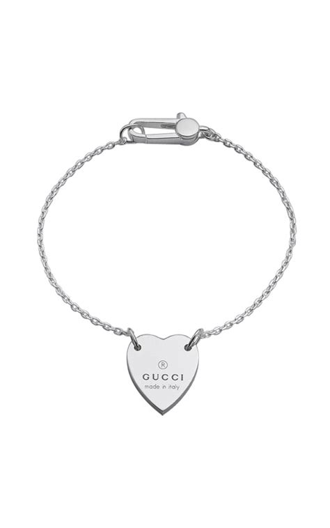 gucci yba223513001017|Gucci Bracelet with trademark heart .